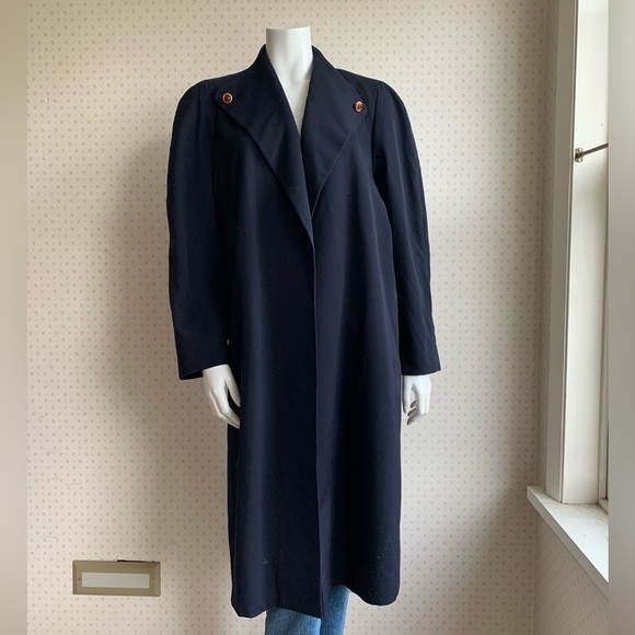 Vintage Claire Woolmark Overcoat Neiman Marcus sz Medium PW15 - Picture 1 of 11
